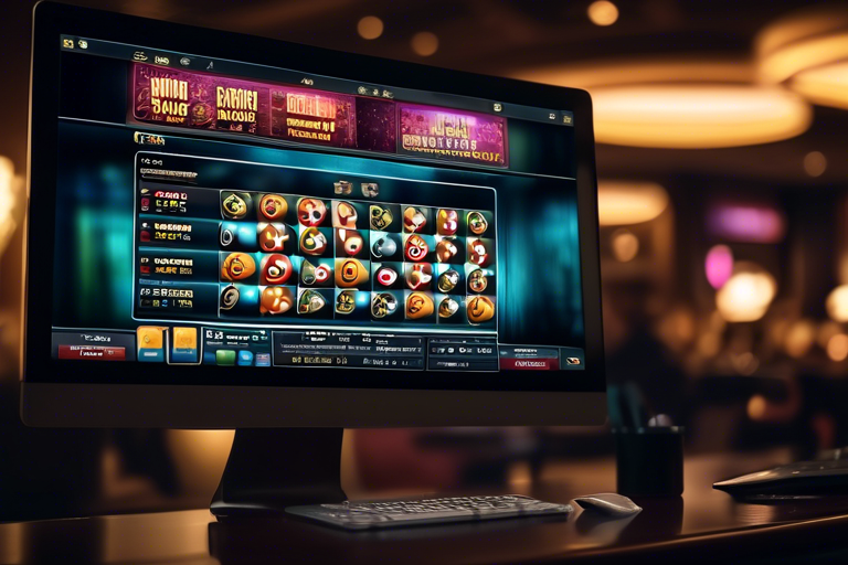 A computer screen showing a detailed casino review website with pros and cons lists and user ratings