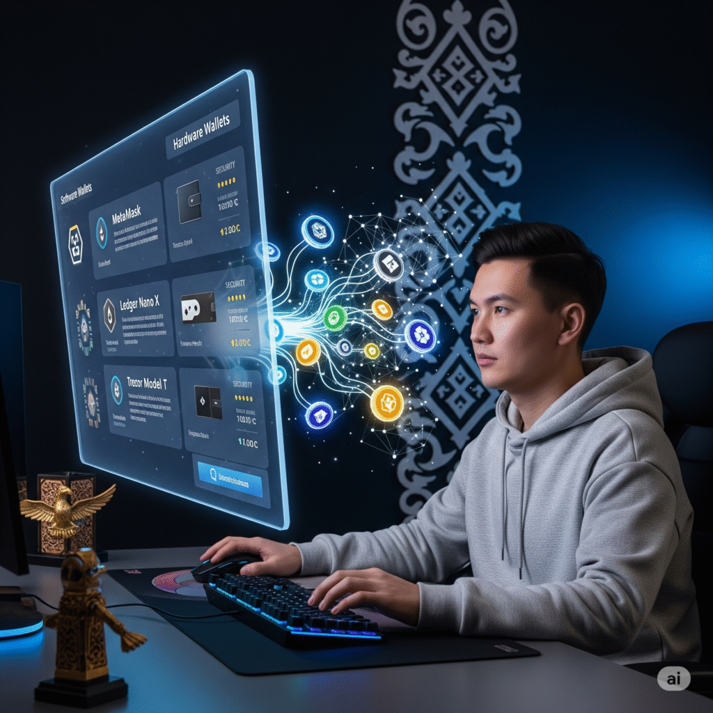 Как выбрать криптокошелёк для хранения игровых токенов в Казахстане