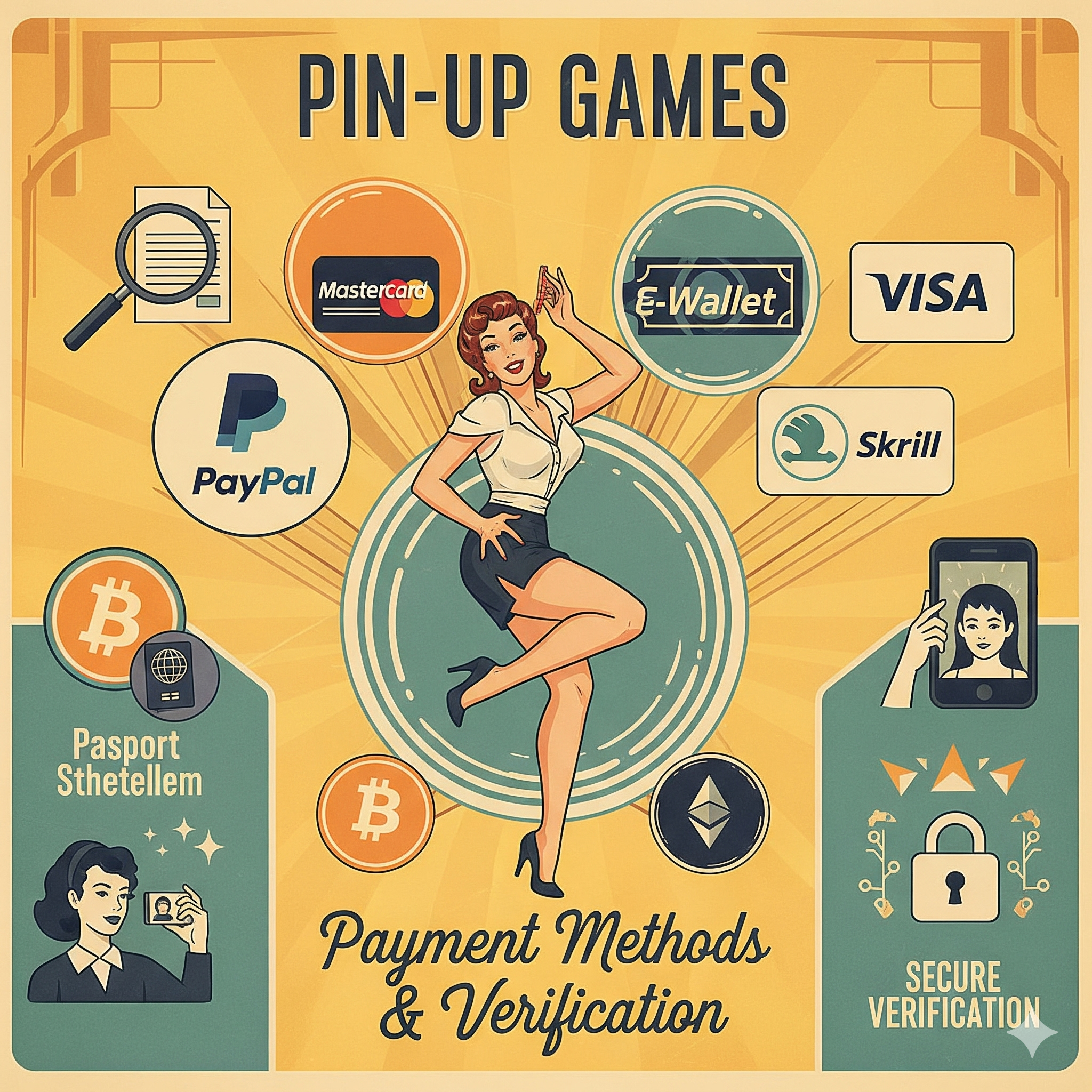 Платежные методы и верификация Pin-Up Games
