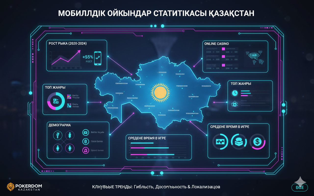 Статистика мобильных игр в Казахстане