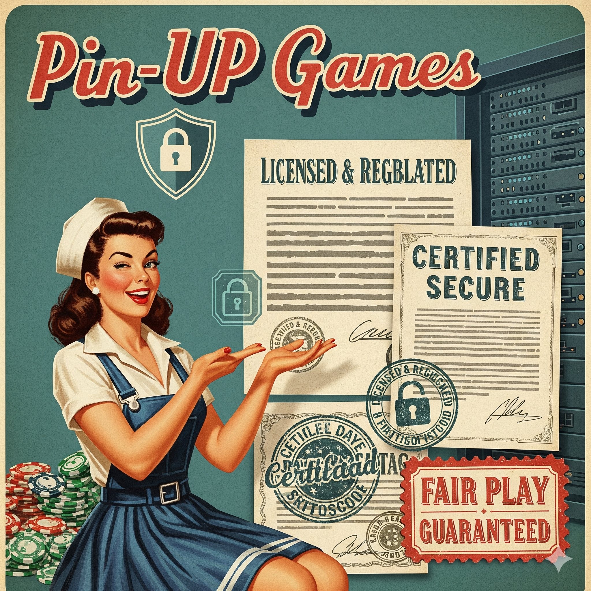 Лицензия и безопасность Pin-Up Games