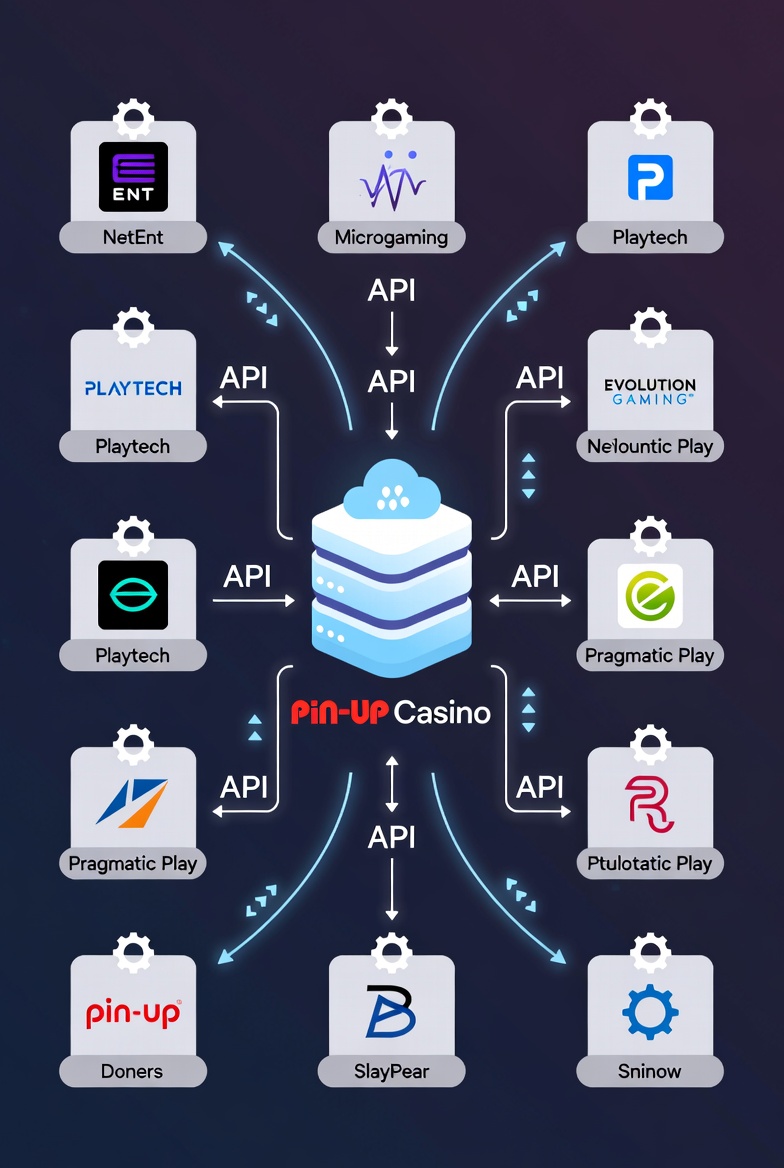 Технологический стек провайдеров игр Pin-up казино с интеграциями API